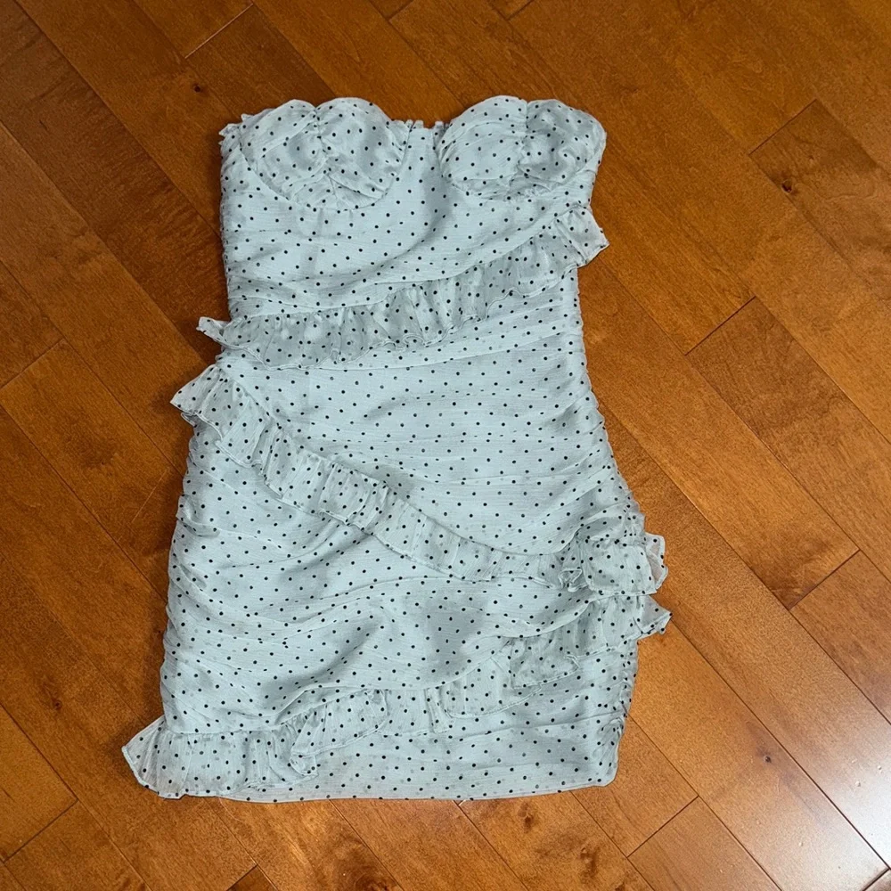 Polka Dot Ruffle Dress - Picture 4 of 7